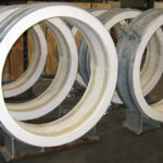 Guided pre insulated pipe supports for high temperatures