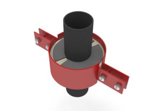 Model e1000 insulated pipe riser clamps for downward loads